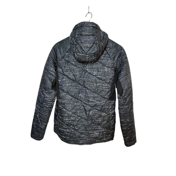 Smartwool Jacket Size Women Medium Down Puffer Hood Full Zip Black White - Picture 16 of 16